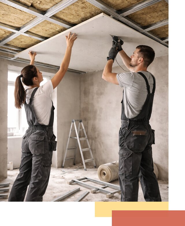 Звукоизоляция потолка из ГКЛ в Северске профессионально и надежно