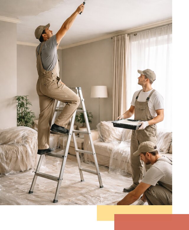 Покраска потолков акриловой краской в Северске качественно и быстро