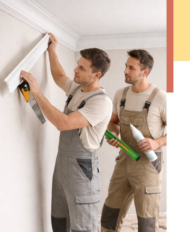 Монтаж потолочного плинтуса в Северске от 2391 руб. — быстро и недорого | ОТДЕЛОЧНИК-Свк