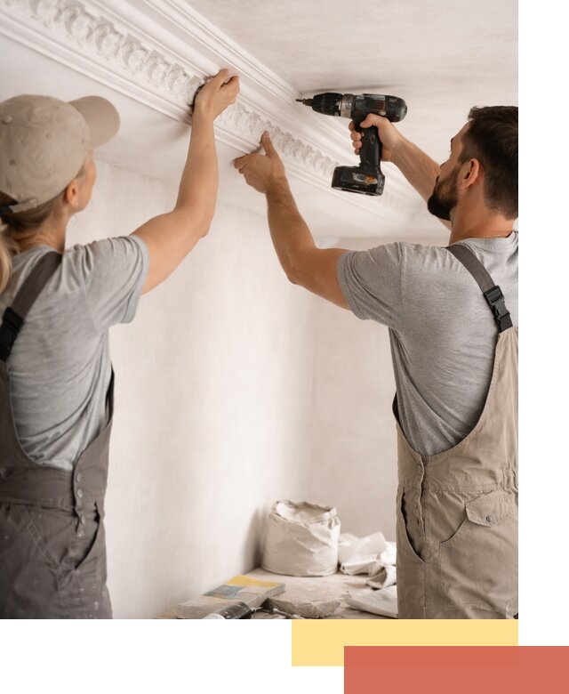 Профессиональный монтаж лепнины на потолок в Северске