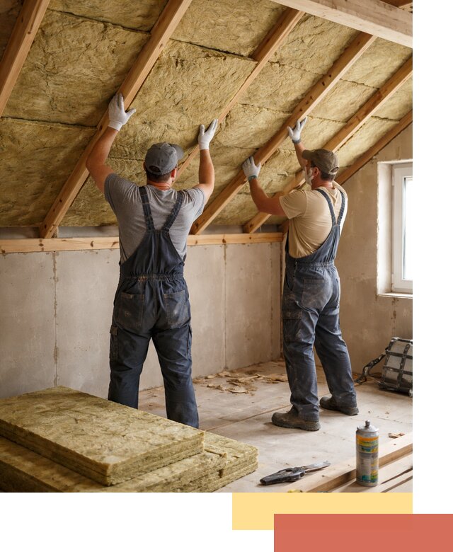 Утепление потолка минеральной ватой в Северске