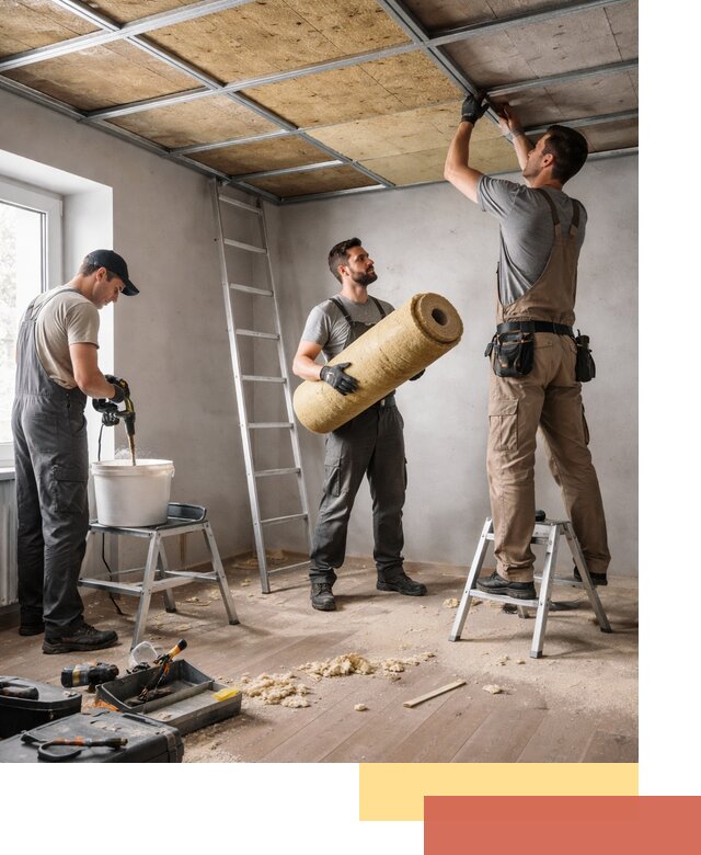 Шумоизоляция потолка в Северске: профессиональный монтаж и отделка